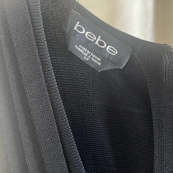Bebe women’s black bodycon dress - Picture 3 of 4